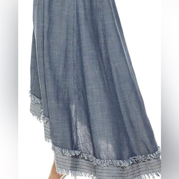 Trina Turk One Shoulder Denim Blue Dress, Size 6 - Picture 10 of 10